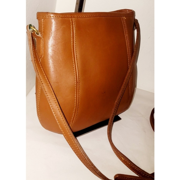 Coach USA 9990 Vintage British Tan Leather Framed Small Crossbody Pouch - Picture 5 of 8